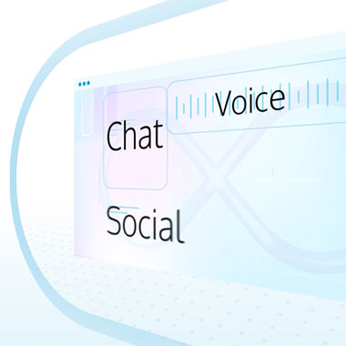 Chat, voice, social video clip still 